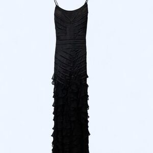 Sue Wong Black Silk Dress